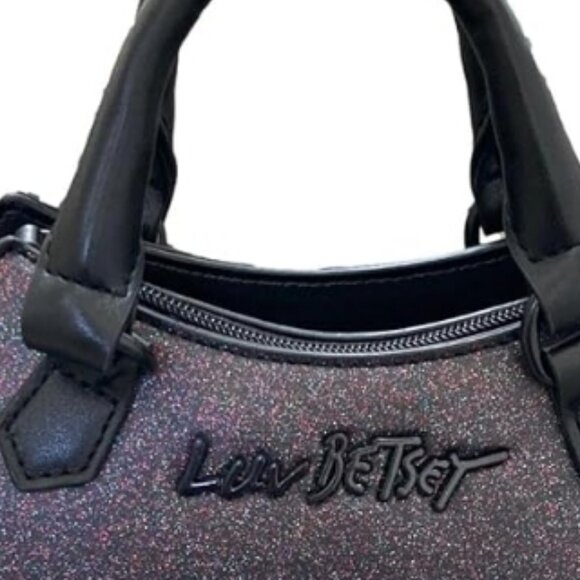 Luv Betsey Betsey Johnson Glittery Sparkle Bat Crossbody Handbag🆕⌚📦🏃💨🚚 - Picture 9 of 16